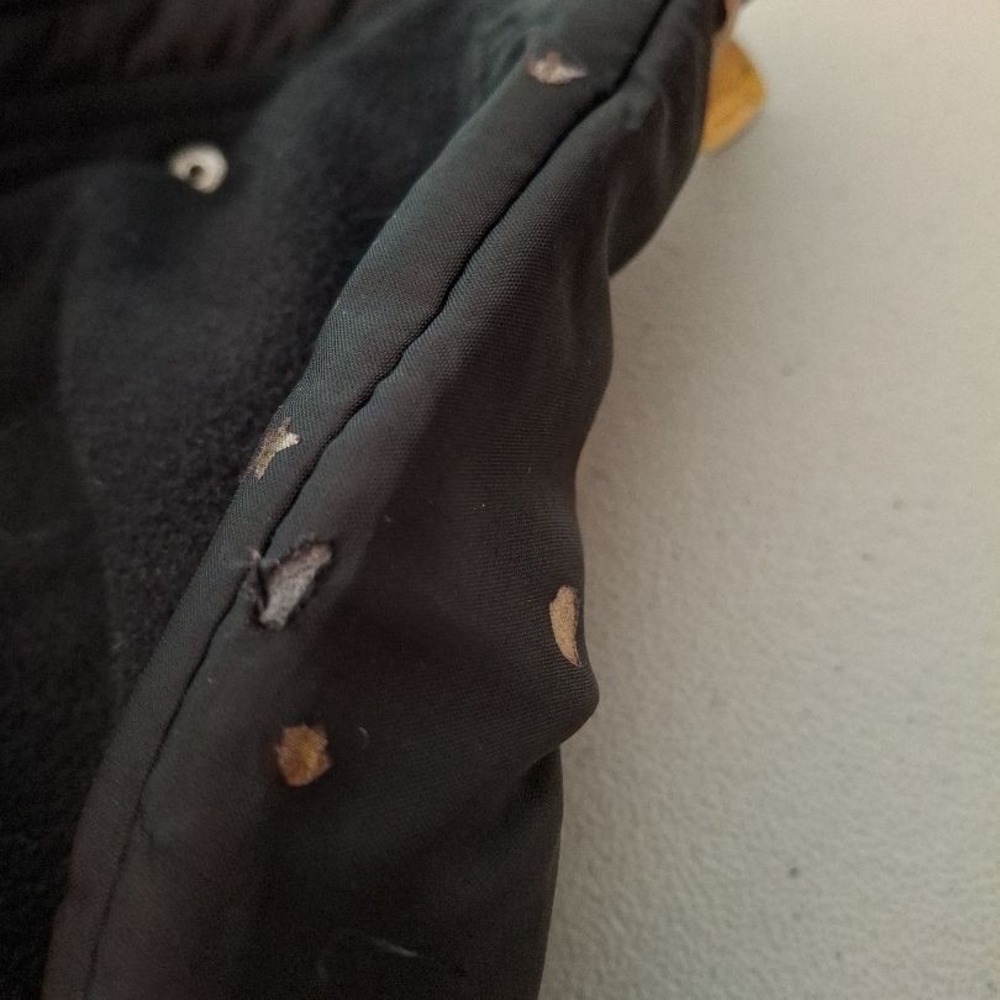 3/$15 Betsey Johnson Sz 6 Girls Black Gold Hooded Quilted‎ Stars Puffer Jacket - Picture 6 of 13